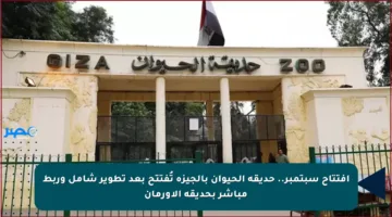 افتتاح سبتمبر.. حديقة الحيوان بالجيزة تُفتتح بعد تطوير شامل وربط مباشر بحديقة الأورمان